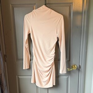 Zara cream Long Sleeve Dress